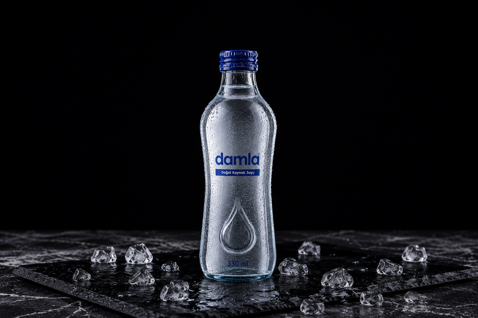 Cam Şişe Su 330ml.